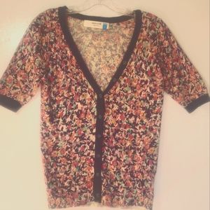 Anthropologie Sparrow Floral sweater top sz small